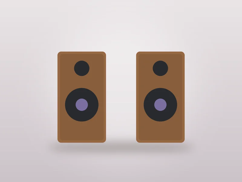 Walnut Bookshelf Speakers (Pair)